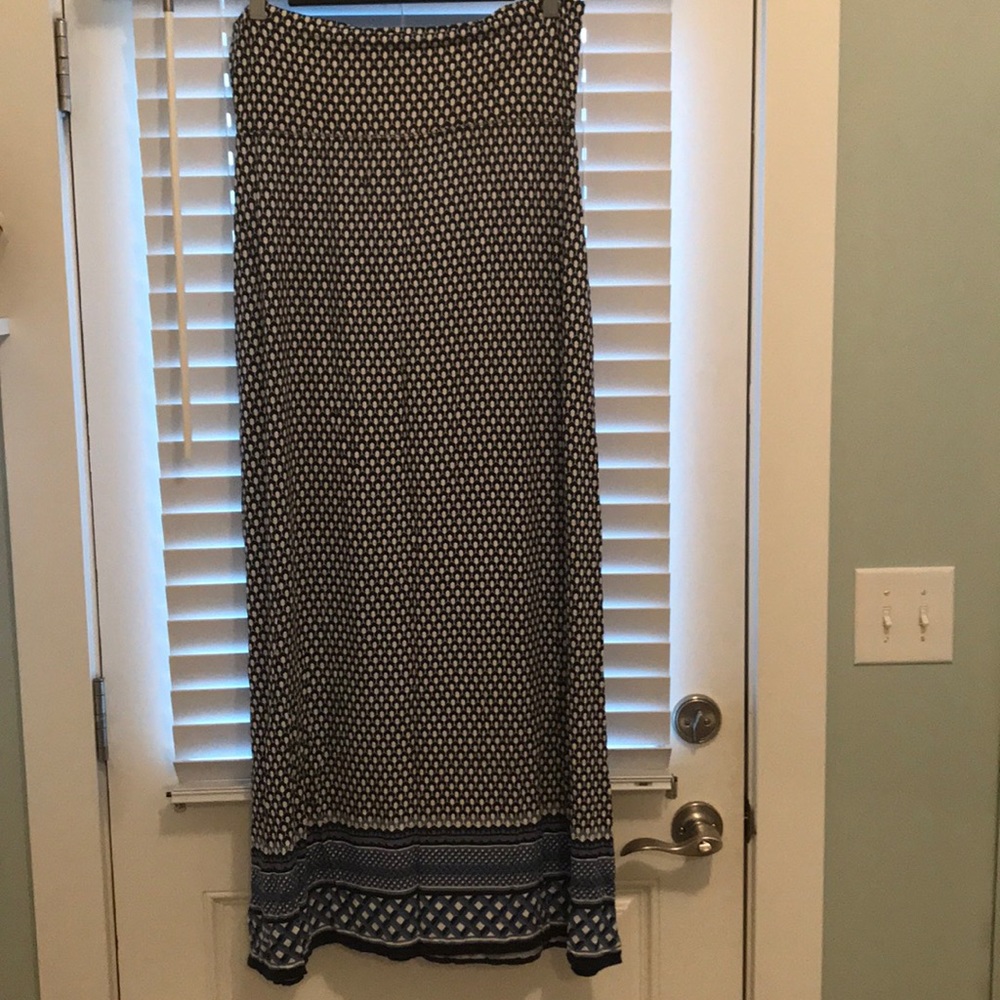 Geometric maxi skirt